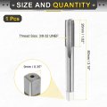 Hand Plug Tap 3 8-32 Unef 2b Left Thread Style Taps Straight Flute Screw Tapping Threading Tool High Speed Steel Hss6542
