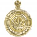 Fleur-de-lis Satin Brass 1-3 4 Dia Bed Bolt Cover