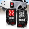Amerilite For 2004-2008 Ford F150 Styleside Clear Black Led Replacement Taillights Assembly Set Passenger And Driver Side
