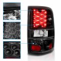 Amerilite For 2004-2008 Ford F150 Styleside Clear Black Led Replacement Taillights Assembly Set Passenger And Driver Side