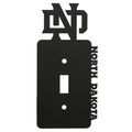 University Of North Dakota Und Single Light Switch Plate Cover Black 