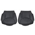 Perforated Black Microfiber Leather Front Driver And Passenger Side Bottom Seat Cover Replacement For Lexus Ls430 2001 2002 