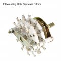 Uxcell 6p3t 6 Pole 3 Position Selectable 2 Deck Band Channel Rotary Switch Selector