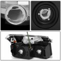 Ocpty Compatible For Chevrolet Avalanche 1500 2002-2006 For 2500 Headlight Headlamps Chrome Housing Amber Reflector