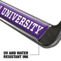 Northwestern University Wildcats Full Size Standard License Plate Metal Frame