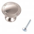 East West Consolidated 902sn-25 Omega Kitchen Bath Cabinet Knobs Satin Nickel 1 3 8 Or 33mm Pack Of 25 