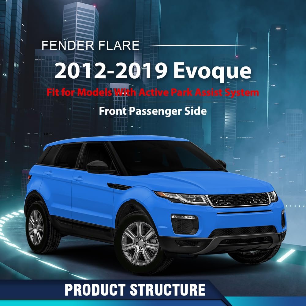 Front Right Wheel Arch Molding With Sensor Hole For Land Rover Range Evoque 2012-2019 Fit Models Active Park Assist System