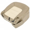 Seat Cover Synthetic Leather For 2003-2006 Ford Expedition Eddie Bauer 4x4 2wd 4 6l 5 4l Perforateda Tan Driver Bottom