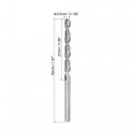 Uxcell Solid Carbide Twist Drill Bits 2 6mm Metric Left Hand Spiral Flutes Straight Shank Tungsten Steel Drilling Tool For