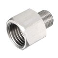 Pipe Fitting Adapter M10-1 0 Male To M14-1 5 Female Stainless Steel For Water Oil Air Pressure Gauge 
