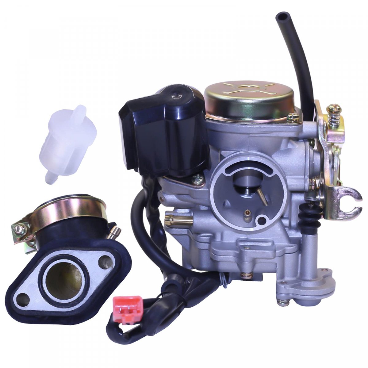Glenparts Carburetor Pd18j For Chinese Scooter Sunl Roketa Baja Taotao Works Withkeihin Gy6 50cc-80cc 110cc 139qmb 139qma 4