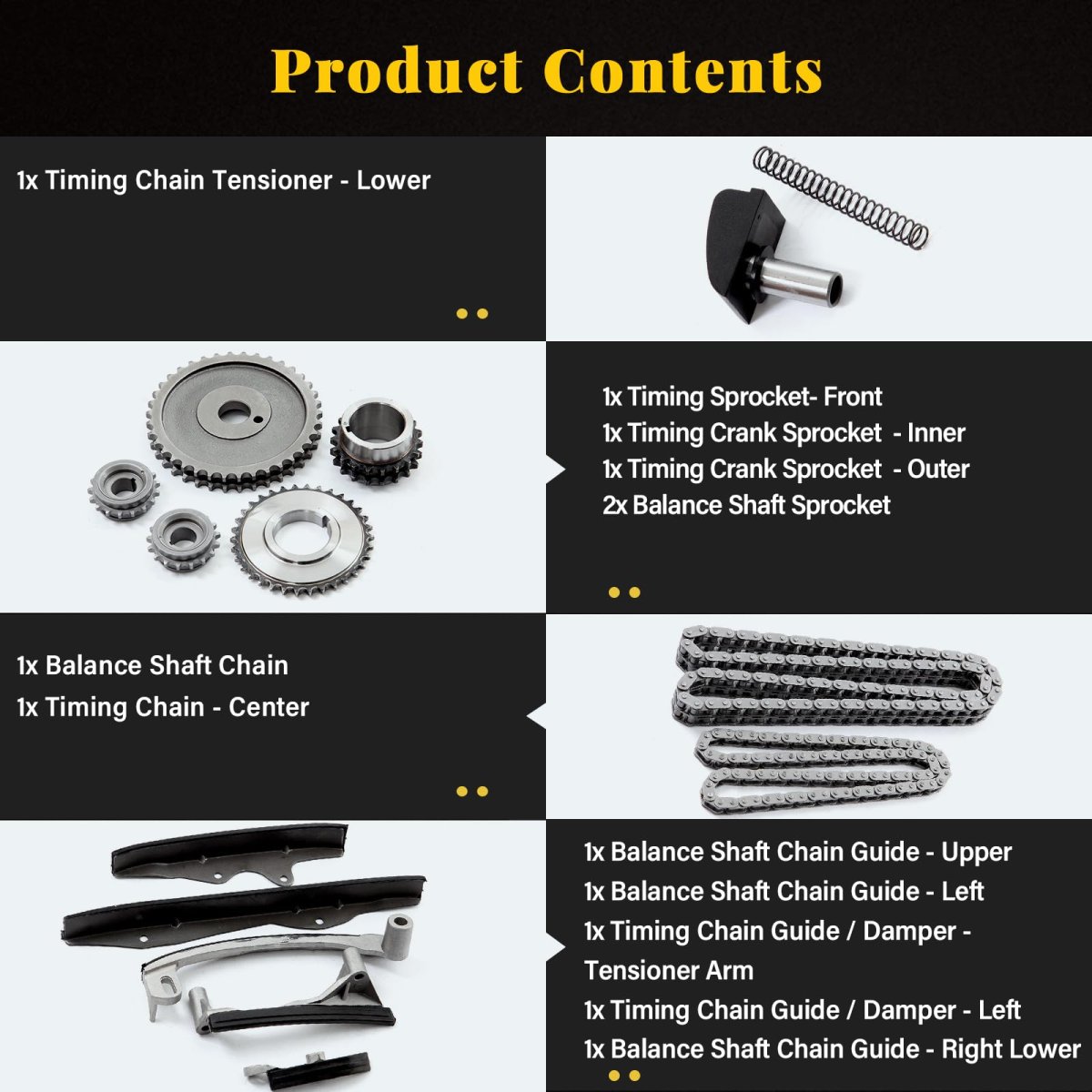 Engine Timing Chain Kit Sets Fits For Chrysler Executive Limousine Sedan Lebaron New Yorker Town Country Dodge 400 600 Ram 50