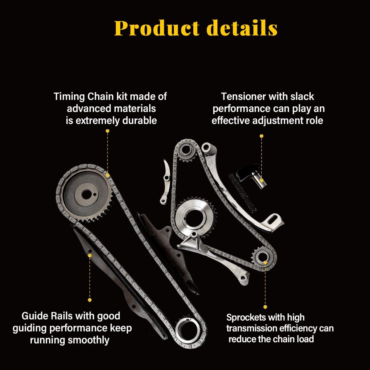 Engine Timing Chain Kit Sets Fits For Chrysler Executive Limousine Sedan Lebaron New Yorker Town Country Dodge 400 600 Ram 50