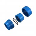 Uxcell 40mm X Pvc Pipe Fitting Union Solvent Socket Quick Connector Blue 2pcs