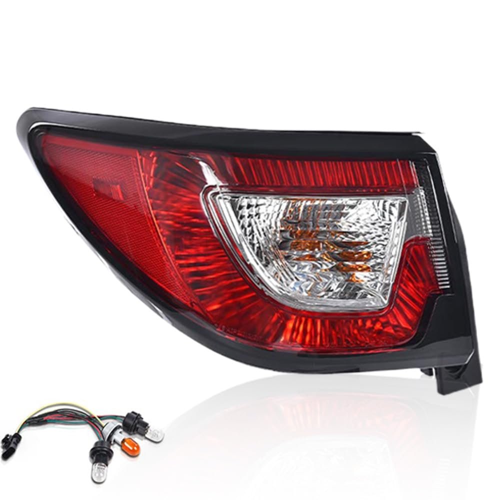 Rear Left Tail Light Assembly With Bulbs For Chevy Traverse 2013 2014 2015 2016 2017 Red Lens Outer Brake Lamp 84266019