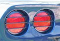 2005 2013 Corvette Pantom Tail Light Louvers By Altec 05 06 Orange 4 Piece Set 