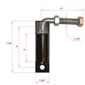 Aleko 3 4 Inches Heavy Duty Hinge J-bolt For Driveway Gates Iron Gate With 2 Bolts Nuts And Washers 