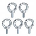 Uxcell Lifting Eye Bolt M12 X 30mm Male Thread C15 Carbon Steel For Hanging Pack Of 5