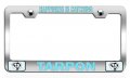 Happiness Is Catching Tarpon Fishing Chrome Metal License Plate Frame Tag Holder A21 