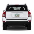Ipick Image Made For Jeep Compass 3d Embossed Letters On Mirror Chrome Metal License Plate Frame