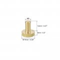 Uxcell Knurled Thumb Screws M6x12mm Flat Brass Bolts Grip Knobs Fasteners For Home Electronic Machine 5pcs
