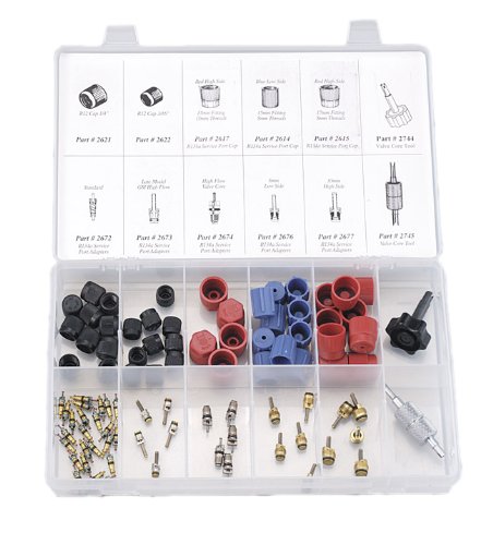 Fjc 2663 Service Port Cap And Valve Core Assortment With Tools