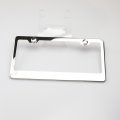 Uframe Set Of Two 100 Stainless Steel Mirror Polished License Plate Frames Wide Bottom Pair