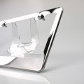 Uframe Set Of Two 100 Stainless Steel Mirror Polished License Plate Frames Wide Bottom Pair