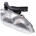 Passenger Side Headlight Assembly For Chevy Cavalier 1995 To 1999 Gm2503130 16523442 Halogen Clear Lens Front Right Lamp 