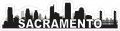 Stickertalk Sacramento Skyline Vinyl Sticker 10 Inches By 2 5 