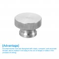 Uxcell Knurled Thumb Nuts 1pcs M10 X D30mm H20mm Stainless Steel Round Knobs Fasteners Blind Hole Hand Screw Nut Silver For 3d