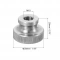Uxcell Knurled Thumb Nuts 1pcs M10 X D30mm H20mm Stainless Steel Round Knobs Fasteners Blind Hole Hand Screw Nut Silver For 3d