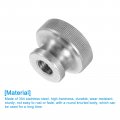 Uxcell Knurled Thumb Nuts 1pcs M10 X D30mm H20mm Stainless Steel Round Knobs Fasteners Blind Hole Hand Screw Nut Silver For 3d