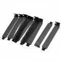 Hard Steel Dust Filter Blanking Plate Pci Slot Cover 10 Pcs Black W Screws 