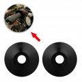Acouto Motorcycle Handlebar End Caps Kit 1 Pair Universal Cnc Aluminum Alloy Motorbike Handle Bar Grip Plug Black 
