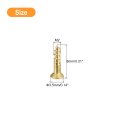 Brass Wood Screws 50pcs M2 X 8mm Slotted Drive Flat Head Self Tapping Screw Countersunk For Woodworking Furniture