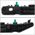 Hy1042114 Front Bumper Cover Support Brackets For Elantra 2011 2016 Driver Left Side Polished Black Abs Plastic