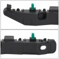 Hy1042114 Front Bumper Cover Support Brackets For Elantra 2011 2016 Driver Left Side Polished Black Abs Plastic