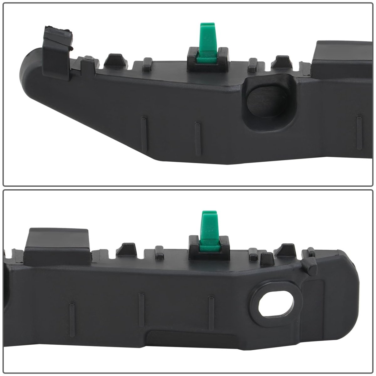 Hy1042114 Front Bumper Cover Support Brackets For Elantra 2011 2016 Driver Left Side Polished Black Abs Plastic