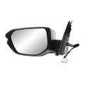 Driver Side Door Mirror For Honda Civic 2017 2018 2019 2020 2021 Hatchback Power Heated Foldaway Textured Black Turn Signal 