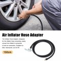 Uxcell 150cm 59 Tire Valve Connect Pipe Air Chuck Inflator Compressor Pump Extension Rubber Hose For Car Motorbike Bike Quick