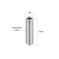 Ball Point Set Screws M3 X 10mm 304 Stainless Steel Metric Spring Hex Socket Screw 10pcs
