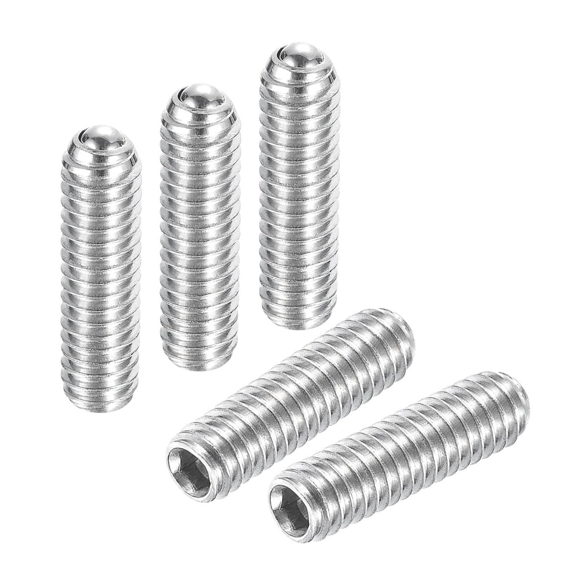 Ball Point Set Screws M3 X 10mm 304 Stainless Steel Metric Spring Hex Socket Screw 10pcs