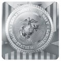 Marine Corps Usmc Semper Fidelis White Black Logo Officially Licensed Keychain Chrome Plated Metal Pop Cap Bottle Opener