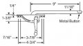Casement Window Operator Left Hand Face Mount Aluminum With 9 In Long Arm And Handle Included