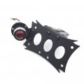 Httmt Mt408-p-d Black Horizontal Vertical Zigzag Mount License Plate Bracket 7 X 4 Cd Bk Led Tail Brake Light Integrated For