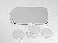 00-04 Jag S-type Left Driver Replacement Mirror Glass Lens With Adhesive Usa 