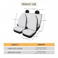 Fuialdolg Halloween Scarecrow Blanket Car Seat Covers Full Set Washable Breathable Woven Cloth For Cars Interior Universal Fit
