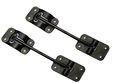 2 Pack Rv T-style Door Holder Catch 6 For Latch Camper Trailer Cargo Hatch Black 