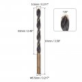 Uxcell 12pcs Jobber Drill Bits 5 5mm 0 217 Black Nitride Gold Titanium Coated M2 High Speed Steel Hss Twist For Stainless